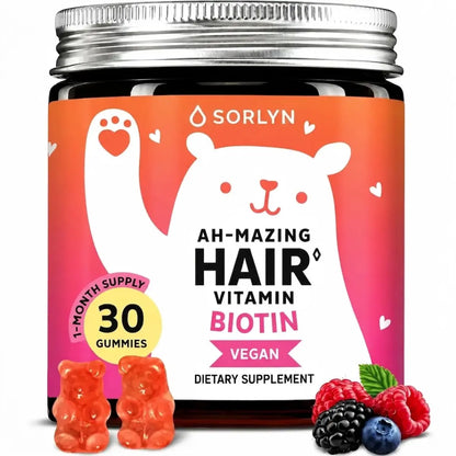 Sorlyn – Biotin Gummies for Hair Growth: Less hair loss, more confidence