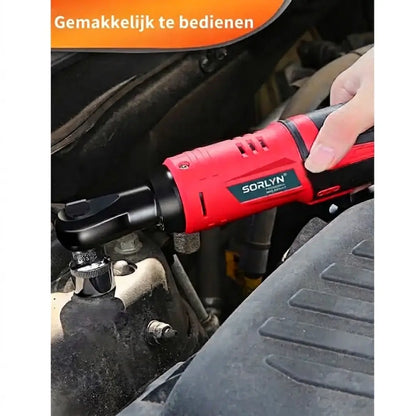 Sorlyn S2 Snoerloze Elektrische Ratelsleutel Set 3/8", 40Nm Koppel (Inclusief 2x 1500mAh Accu's, Doppen & Oplader)