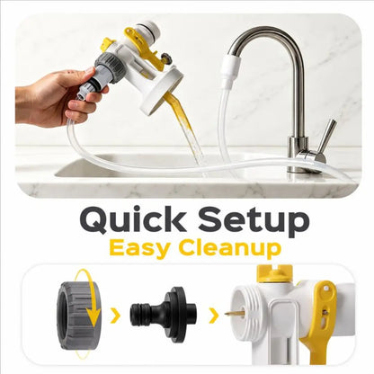 SORLYN 2026 Upgraded Electric Paint Sprayer, Ultra-Light Power Spray Gun with 4 Nozzles, 3 Spray Patterns, Easy-to-Clean Design for Fences, Furniture, DIY Projects